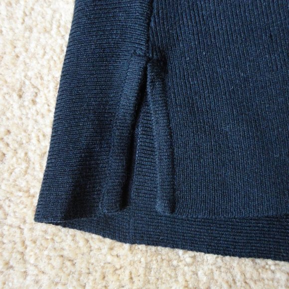 Unique Int'l Women's Rhinestone Button Cardigan Knit Sweater Medium Black - Picture 4 of 8